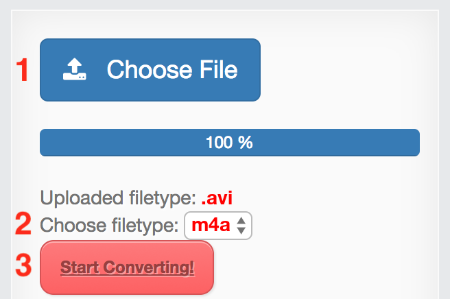 How to convert AVI files online to M4A